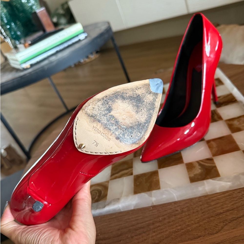 Brian Atwood BFDesire Red Patent Leather Heels – Size 7.5 - Picture 7 of 8